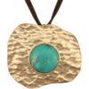 Leather Necklace for Women Boho Choker Necklace Long Cord Leather Pendant Bohemian Neckalce Vintage Alloy Pendant Leather Rope Necklace Wooden