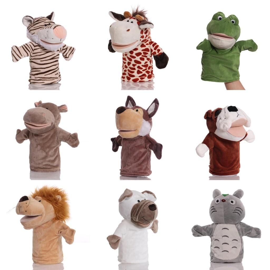 Animal Hand Plush Puppet Toy Cartoon Glove Role Play Interactive Child Educational