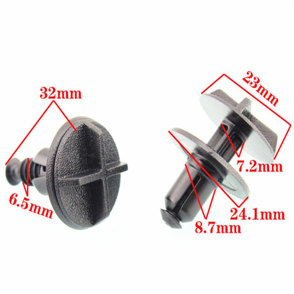 10pcs Car Bumper Tank Engine Cover Fender Plastic Fasteners Suitable For Jaguar