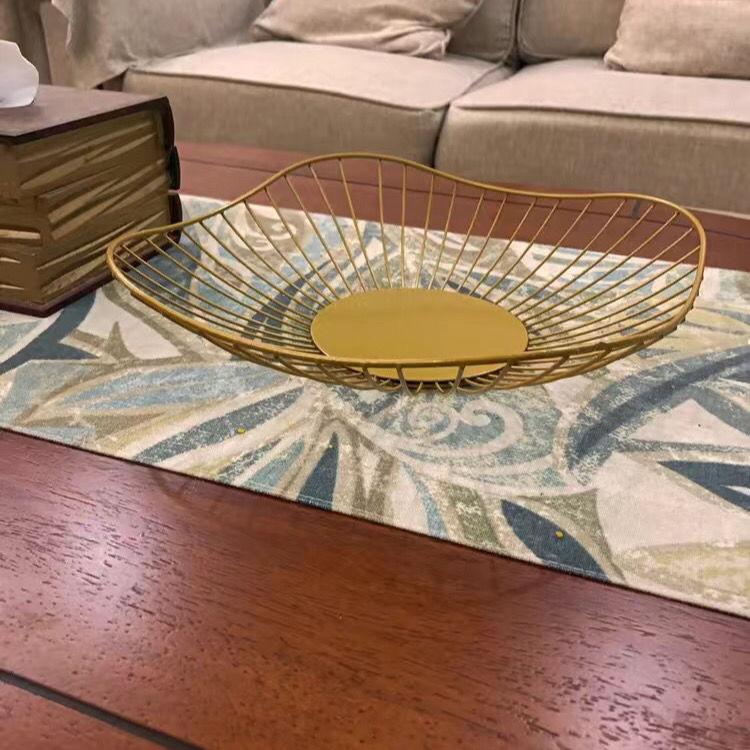 Простая металлическая корзина для фруктов в скандинавском стиле, сливная корзина, корзина для хранения, практичные кухонные принадлежности, посуда