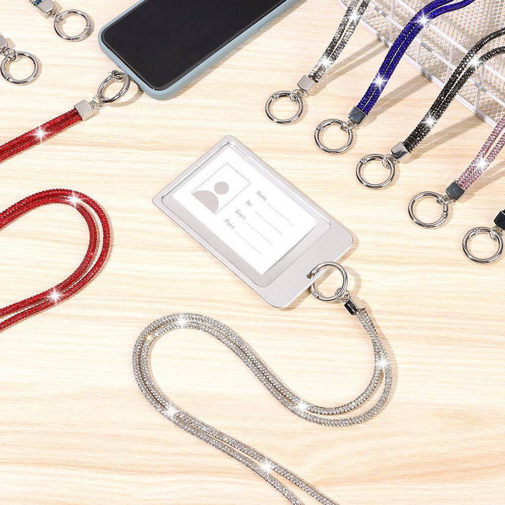 Ремешок для телефона со стразами, блестящий кристалл, шейный ремешок, ювелирные изделия для телефона