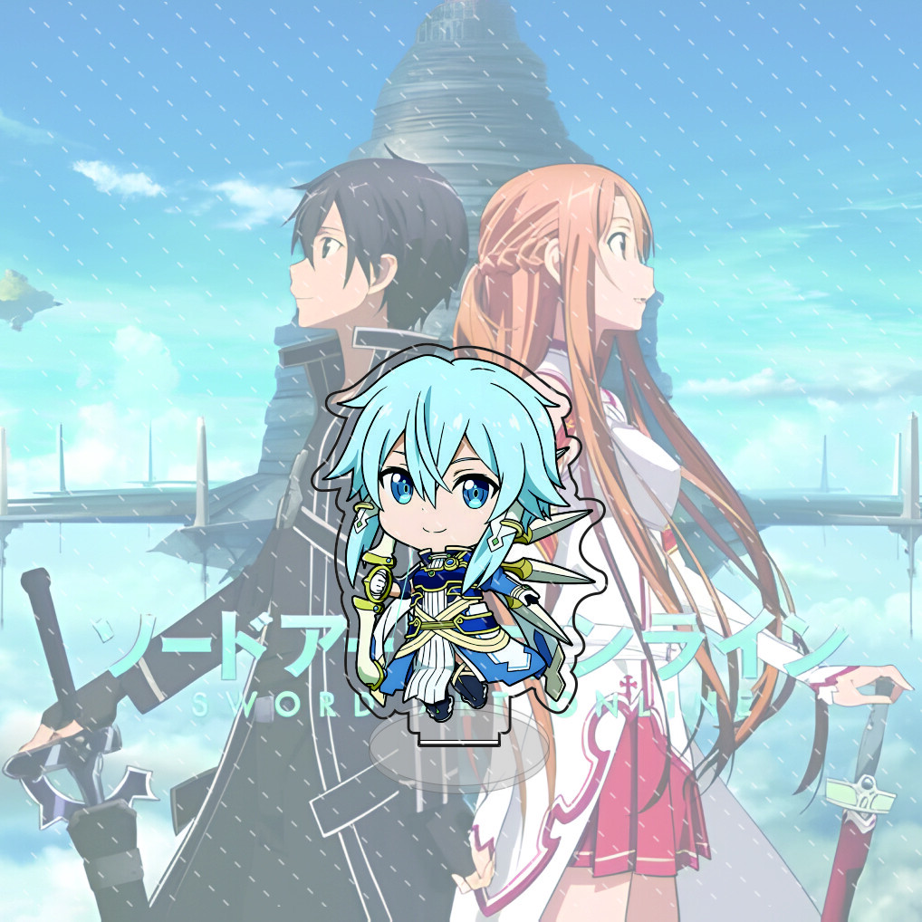 Аниме Sword Art Online Акриловая подставка Модель Фигурка Настольное украшение Коллекционный подарок 10 см