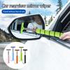 Retractable Car Mirror Squeegee with Non-Slip Handle Portable Handheld Car Rearview Mirror Wiper Cleaning Tool