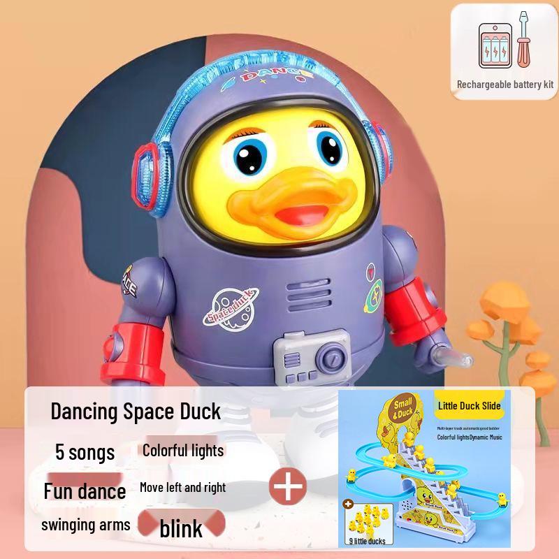 Electric Dancing Astronaut Duck Toy - Singing Robot for Babies & Toddlers (3-12 Months)
