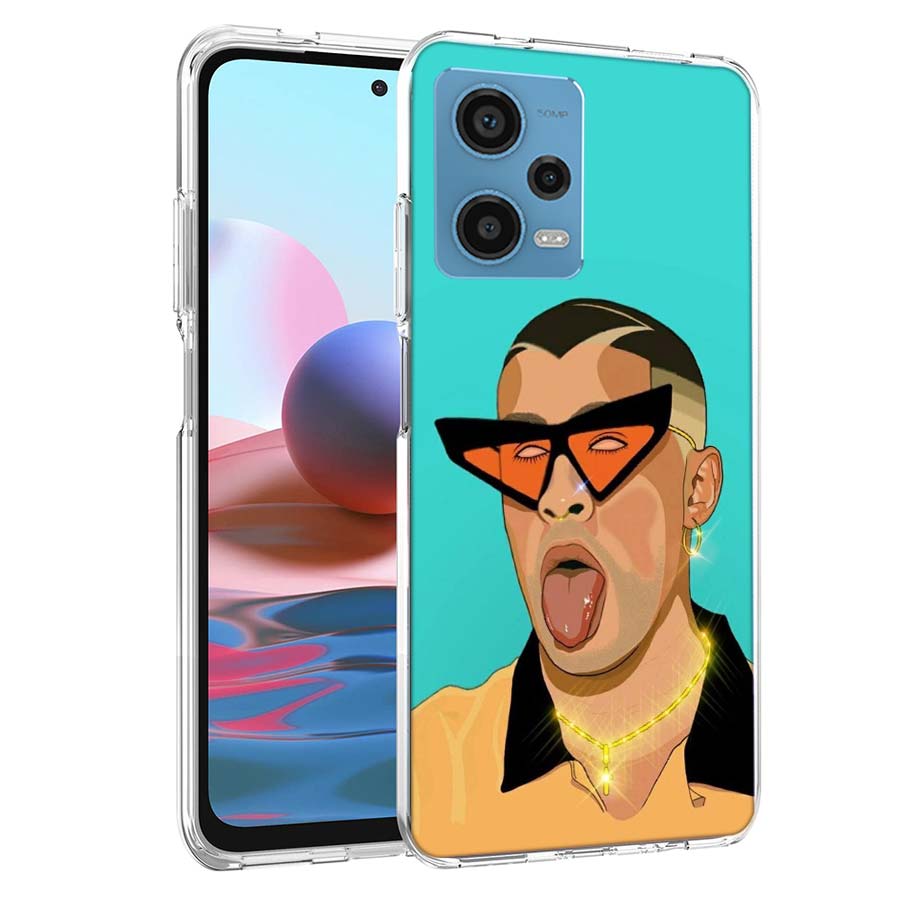 B-Bad B-Bunny Phone Case For Redmi Note 13 12 14 15 Pro Plus 13R 11 11T 11E 11S 10 Pro 10S 9 9S Cover Cell Clear TPU Capa Cases