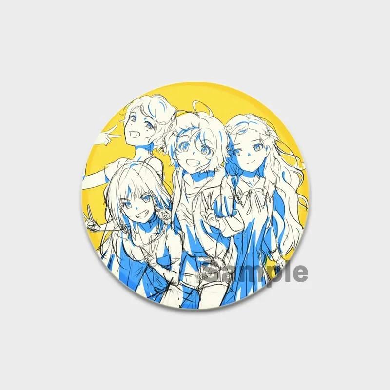 32/44/58MM Wonder Egg Priority Brooches, Cartoon Ohto Ai Cosplay Badge, Anime Brooch, Enamel Pin, Jewelry Accessories, Backpack Decoration