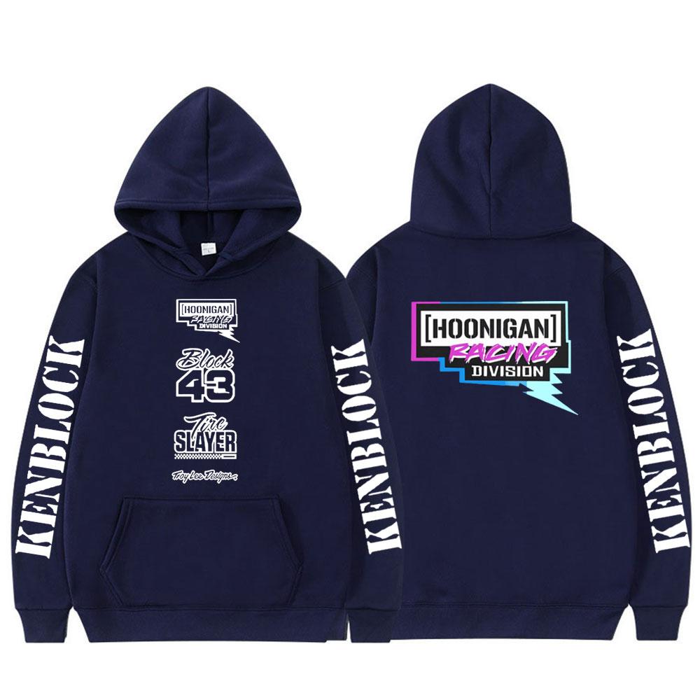 Ken Block 43 Hoodie Graphic Letter Print Hooded Aesthetic Gothic Men Women Sweatshirt Oversized Fleece Tops Fashion Streetwear