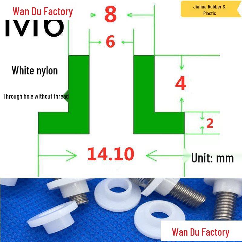 T-Shaped Nylon Insulating Bushing Spacer for M3-M35 Threads