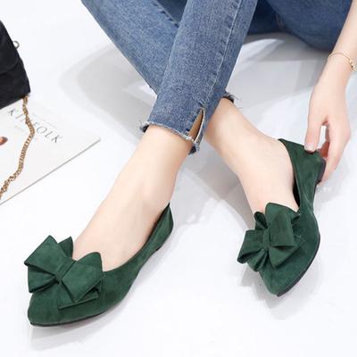 Женская мода легкие туфли-слипоны с бантом на плоской подошве для офисных леди зеленые летние туфли мокасины женские a5976