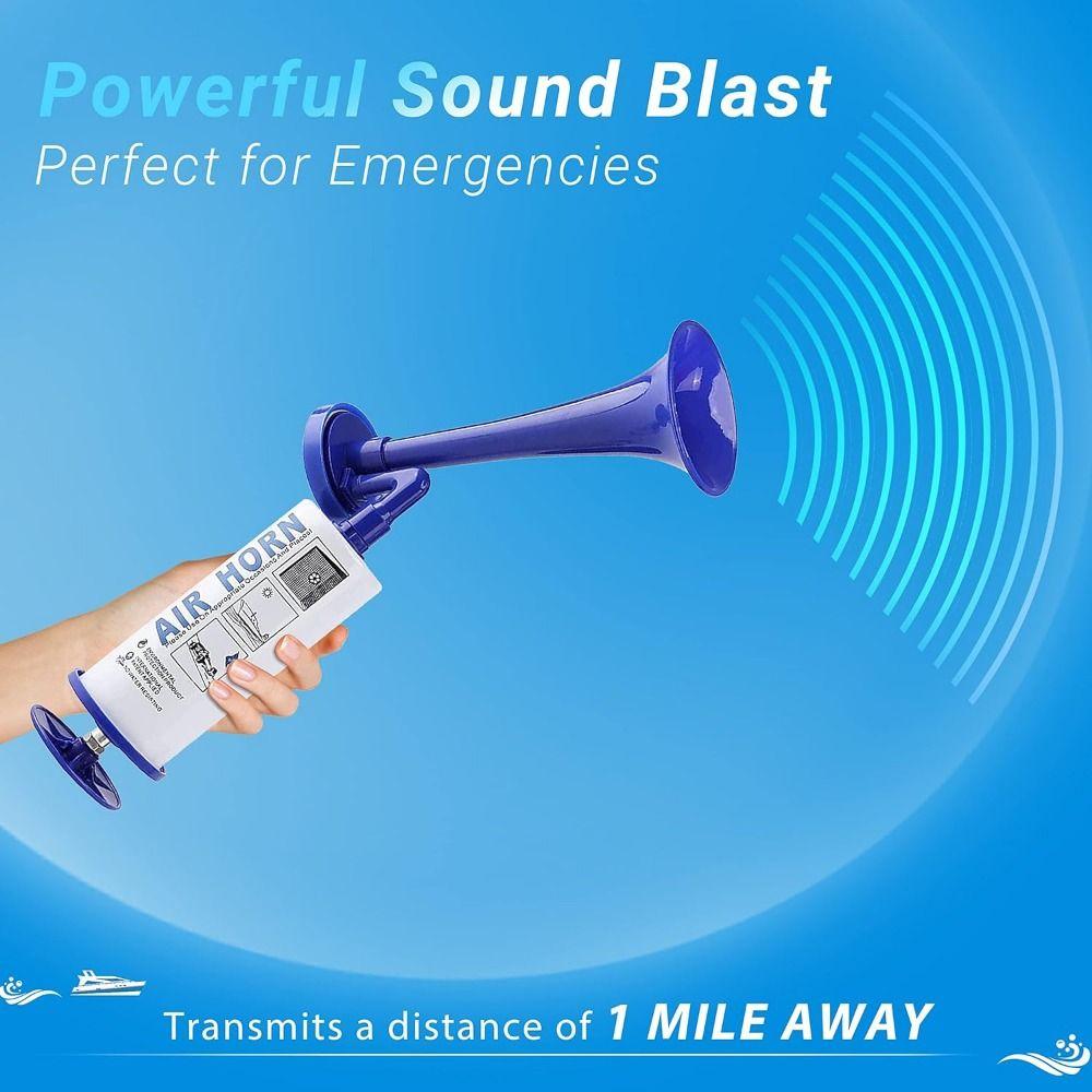 Hand Pump Loud Noise Maker Handheld Alarm Marine Signal Safety Air Pump Horn Graduation