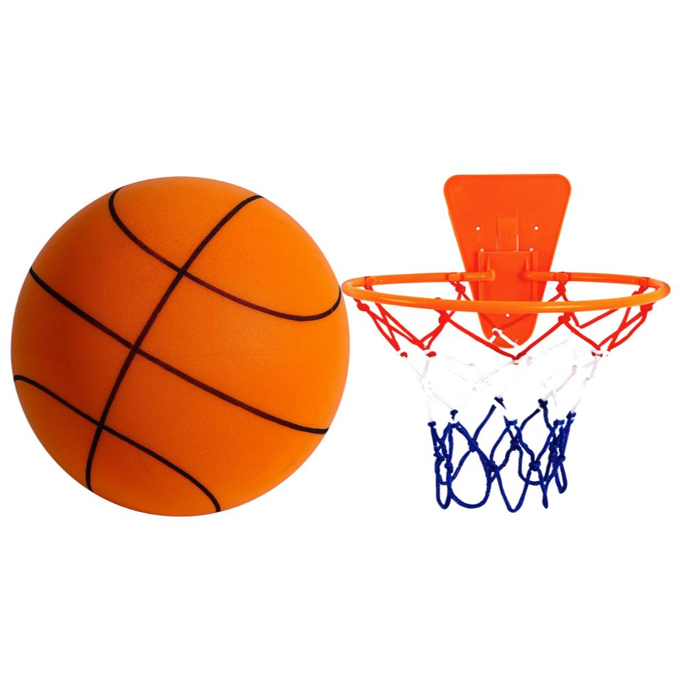 Бесшумный баскетбольный мяч из пены Размер 7/5 Рифленый безвоздушный пенопластовый баскетбольный мяч для тихого дриблинга, тренировок в помещении, бесшумный отскок