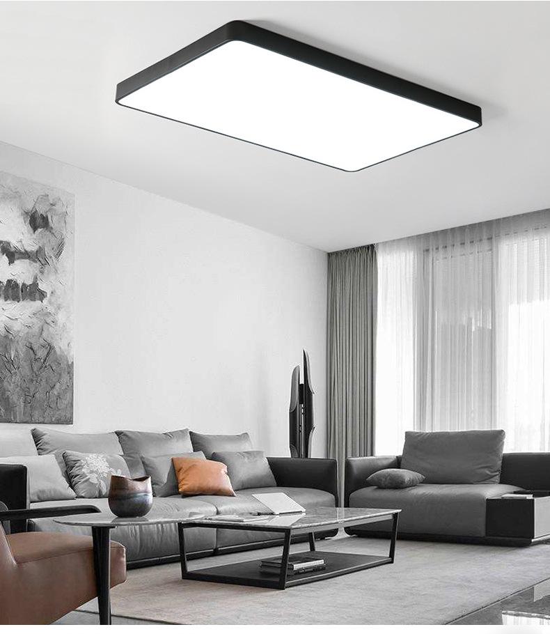 Современный прямоугольный светодиодный потолочный светильник - акриловый светильник для гостиной, спальни или балкона