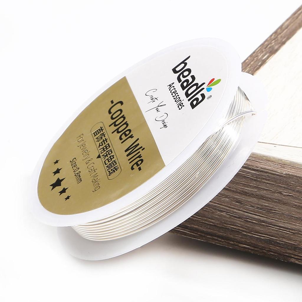 Copper Beading Wire for DIY Bracelet Necklace Colorfast Jewelry Cord String Craft Making