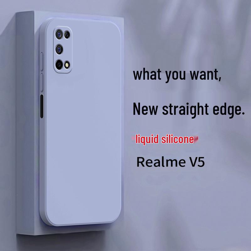 Чехол для телефона Realme V5: Новый стиль защитный чехол из жидкого силикона