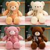 Adorable Large Teddy Bear Plush Toy In Pink Brown White And Yellow Perfect For Cuddling And Gifts