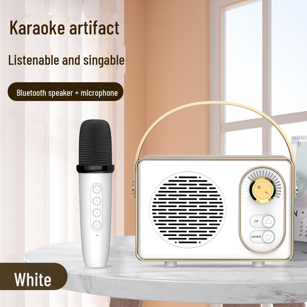 Портативный беспроводной Bluetooth микрофон для пения динамик