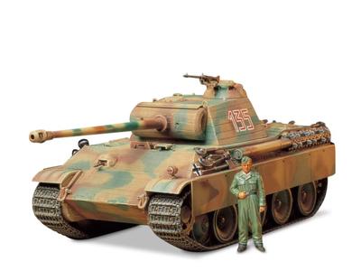 Tamiya 1/35 Военная миниатюра Серия Нет. 170 Немецкий танк Пантера G Ранняя модель Пластиковый набор 35170