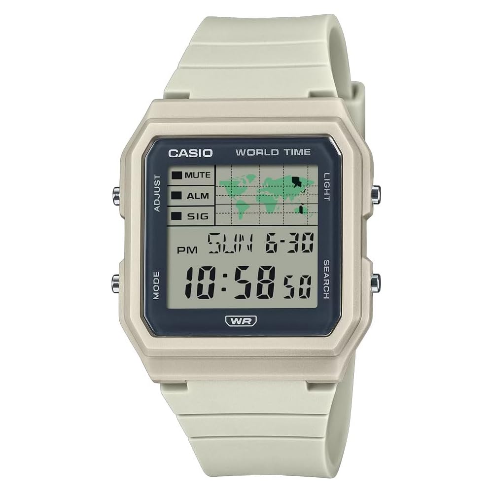 Casio Classic LF-30W-8A Digital Quartz Watch Light Gray Water Resistant Adjustable Strap