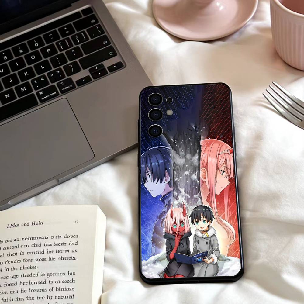 Чехол для телефона D-DARLING in the FRANXX для Samsung S25,24,23,22,30,21,10,9,Ultra,Plus,Lite,FE,4,5 G Мягкий Черный Чехол