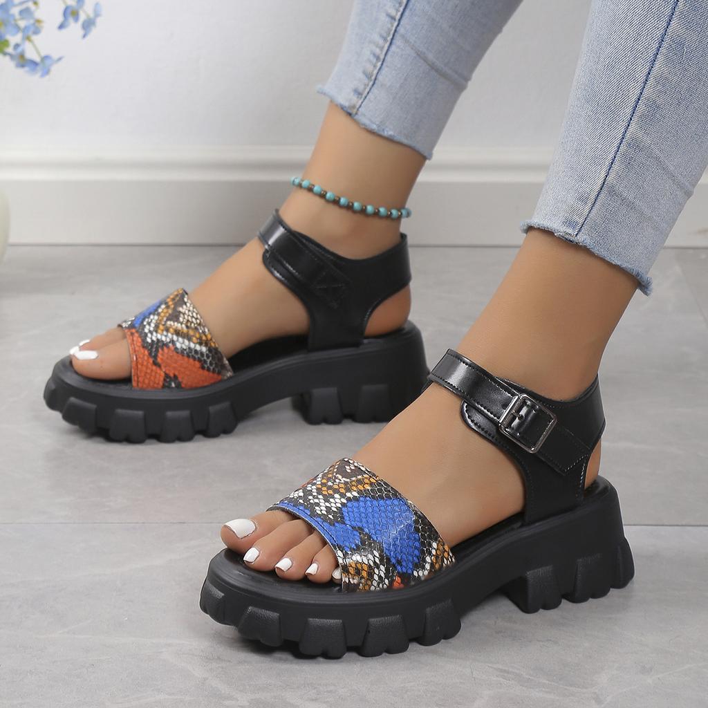 Модные женские сандалии летние модные женские сандалии на платформе с открытым носком на высоком каблуке сандалии с пряжкой