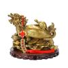 Dragon Tortoise Longui Parent and Child Copper Brass Feng Shui Item Luck Luck Fortune Good Luck Business Prosperity Amulet Amulet Gift (L) [Item]