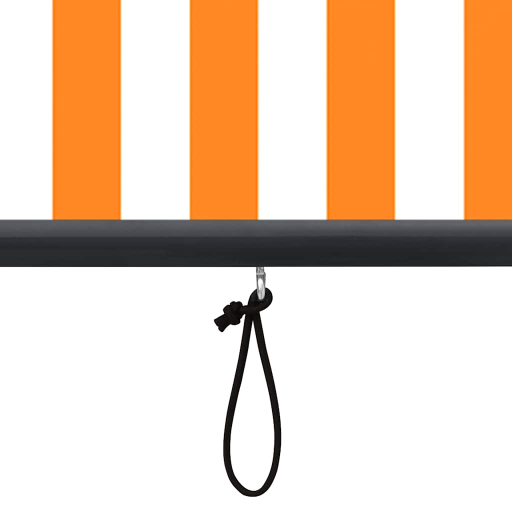 Outdoor Roller Blind 100 x 250 cm White and Orange