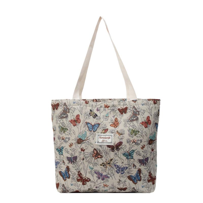 Большая вместительная сумка-бабочка из холста, сумка для дальних поездок, женская модная сумка через плечо для мамочек