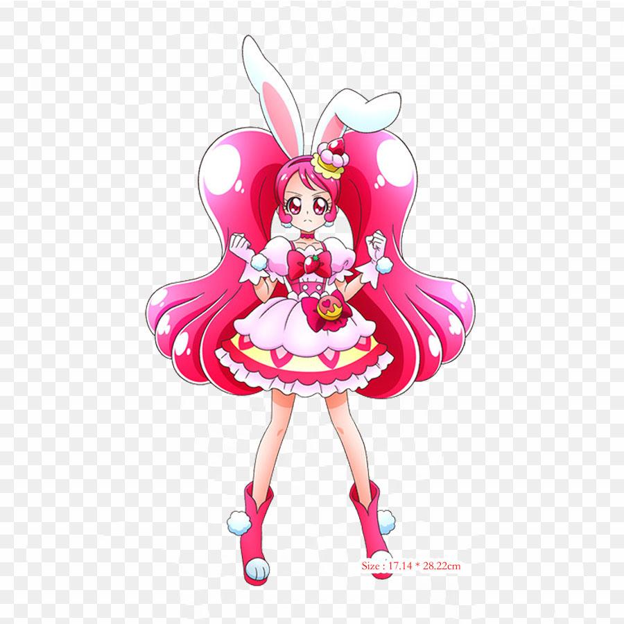 Drawing Chibi Iron On Patches For Clothing Applique Stickers On Clothes Heat-Sensitive Custom Patch