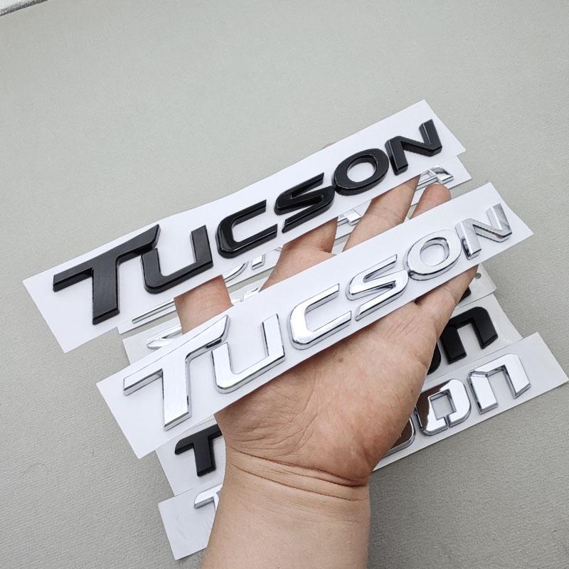 rlapg3 3D ABS SONATA TUCSON Styling Car Logo Letter Decal Tail Rear Trunk Emblem Badge Sticker For Hyundai Auto Decoration Accessories