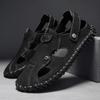 Summer Men Sandals Leather Male Beach Shoes Comfortable Walking Footwear Men Leather Sandals Classic Men Slippers Soft Sandals