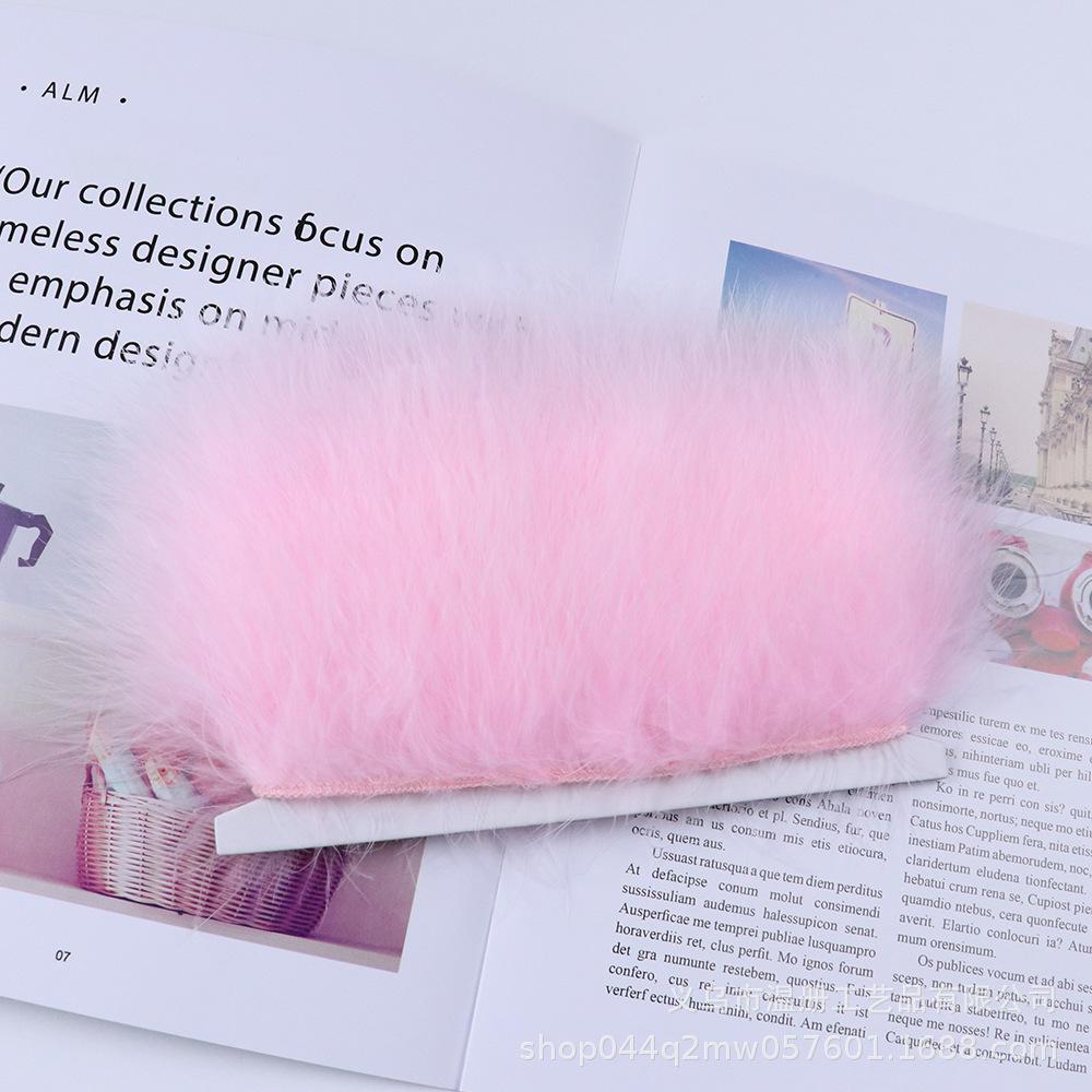 5-7Cm Bone-Cut Full Flannel Edge Stage Clothing Material Turkey Fluff Skirt Barbie Diy