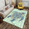 Colorful patterned turtle design carpet Yoga living room room decor children's crawling mat doormat area rug games mat