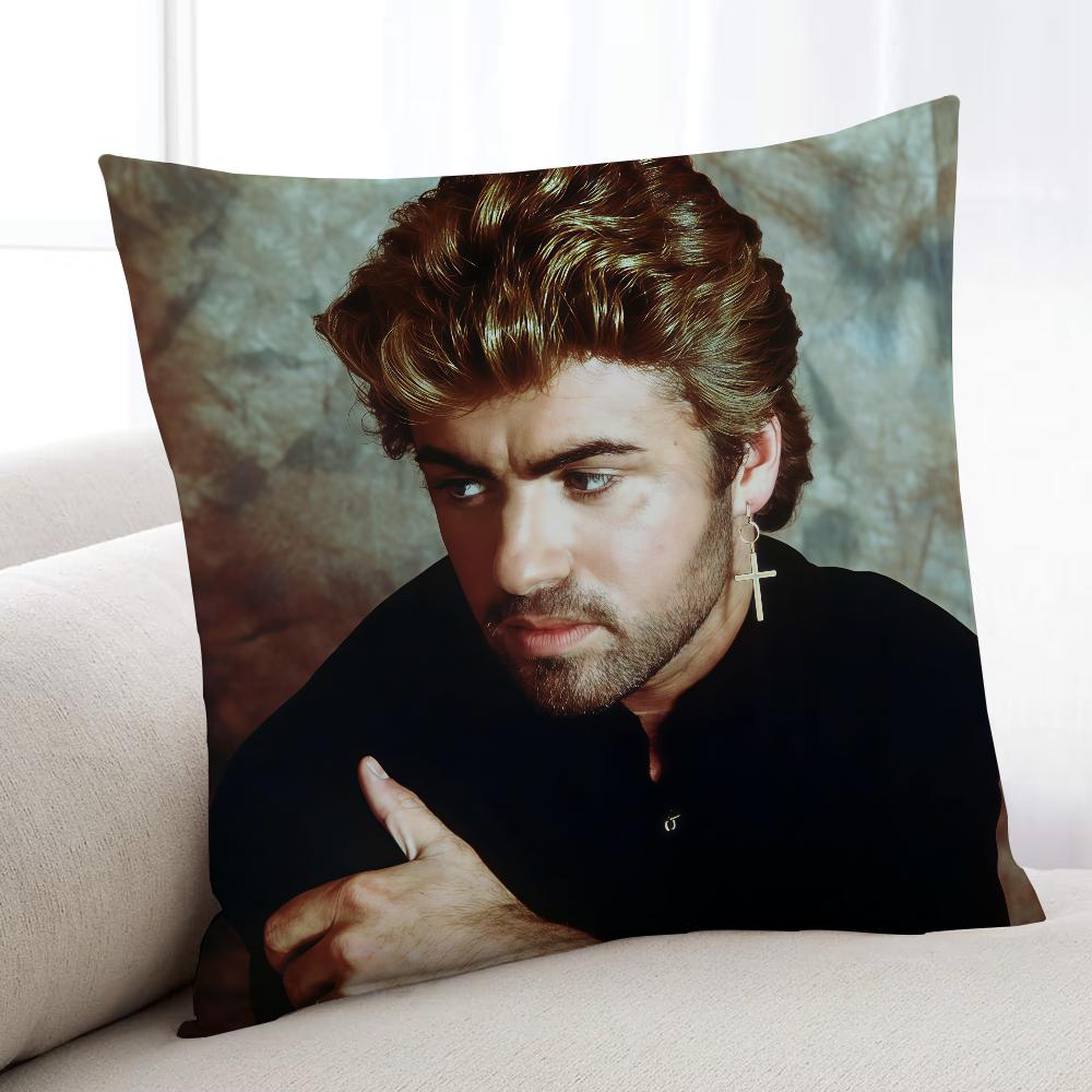 Singer GGeorge MMichael cushion cover Home Bedding Sofa living Room pillowcase Simple Soft Skin Cushion Cover Party Gift