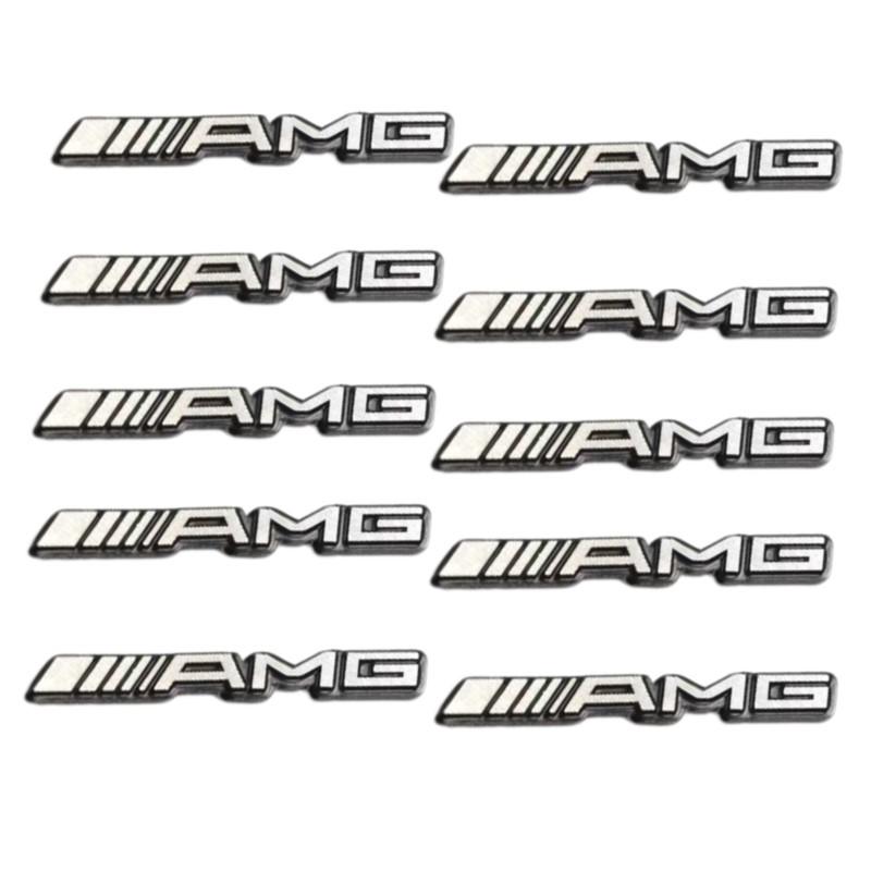 10/20Pcs Metal Car Audio Decoration Sticker Auto Badge Decal For Mercedes Benz AMG W203 W204 W205 W209 W210 W211 W212 W176