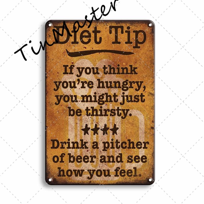 Популярный металлический плакат для пива, винтажные вывески для паба, бара, металлический знак, домашний декор для стен, украшение для ресторана, кухни, комнаты