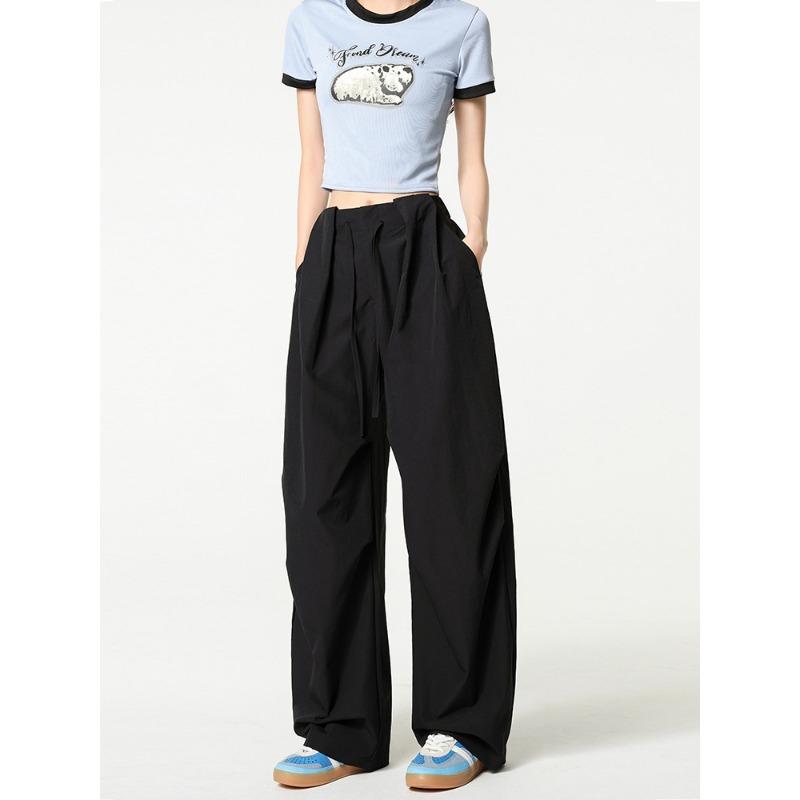 Быстросохнущие брюки-ножницы женские дизайнерские ленивые широкие комбинезоны новые драпирующиеся спортивные брюки для фигуры типа "груша"