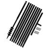 VidaXL Soil Auger with Handle 80 Mm and 9 M Extension Tube Steel