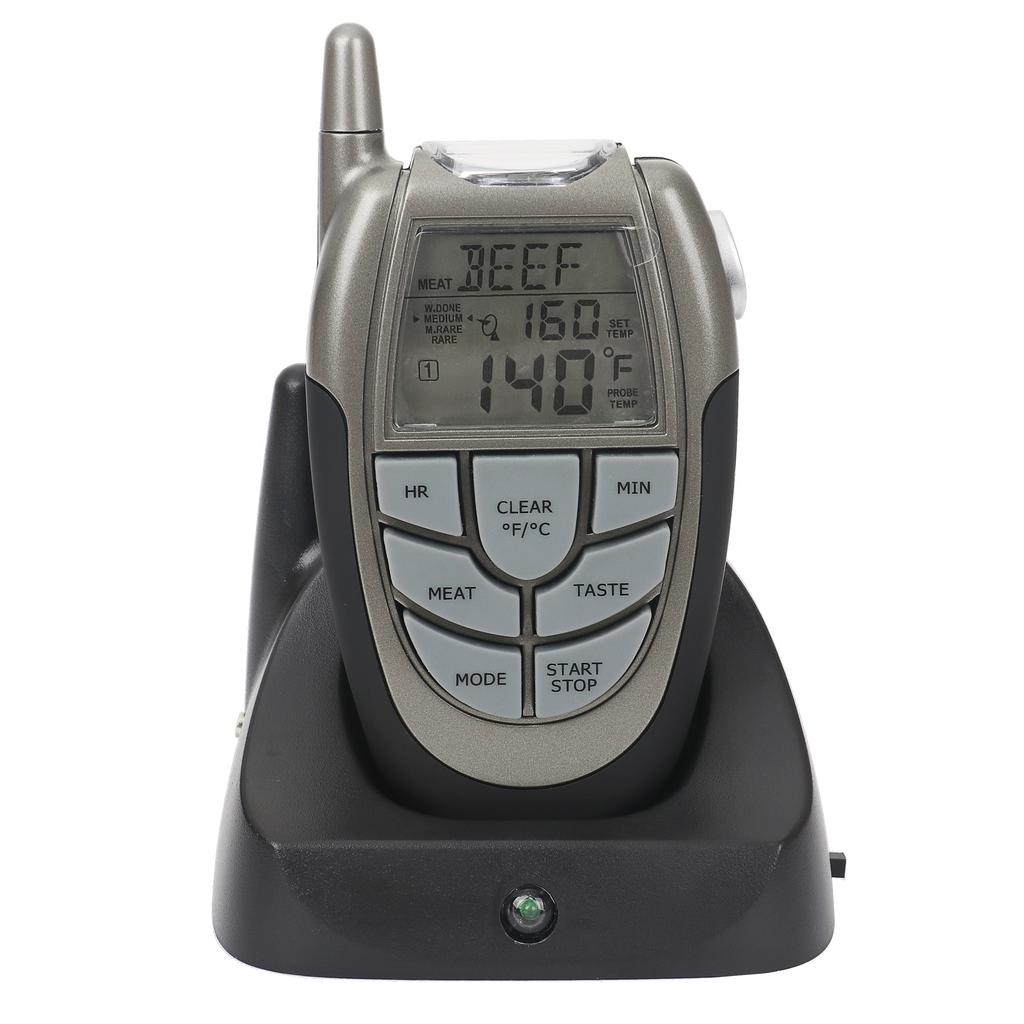 Цифровой термометр для мяса с дистанционным управлением, водонепроницаемый, с щупом из нержавеющей стали, для барбекю, гриля, духовки