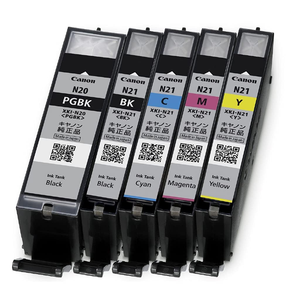 Canon Genuine Ink Cartridge N20 Multipack XKI-N21 (BK/C/M/Y) + 5-Color XKI-N21+N20/5MP