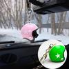 1PC Helmets Metal Keychain Accessories Safety Cute Rings Fashion Motorcycle Solid Hat Creative Star Unisex Gift Chain