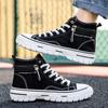 Breathable Canvas Shoes Men High-top Student Shoes Fashion Casual Shoes