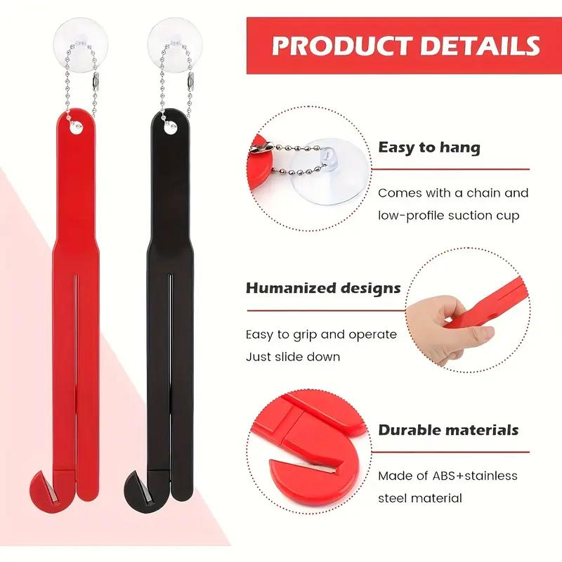 Многофункциональный открывалка для пакетов с лезвием из нержавеющей стали, открывалка для банок и бутылок, кухонный гаджет с удобной цепочкой для хранения