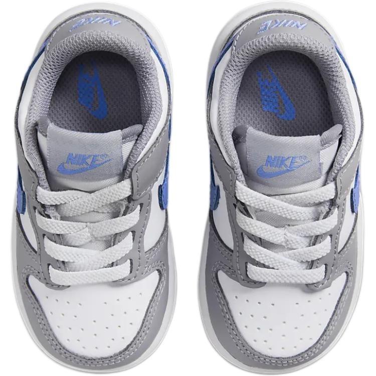 Nike Dunk Slip Resistant Abrasion Resistant Low top Toddler Shoes Gray Infant And Toddler Baby FB9107-121