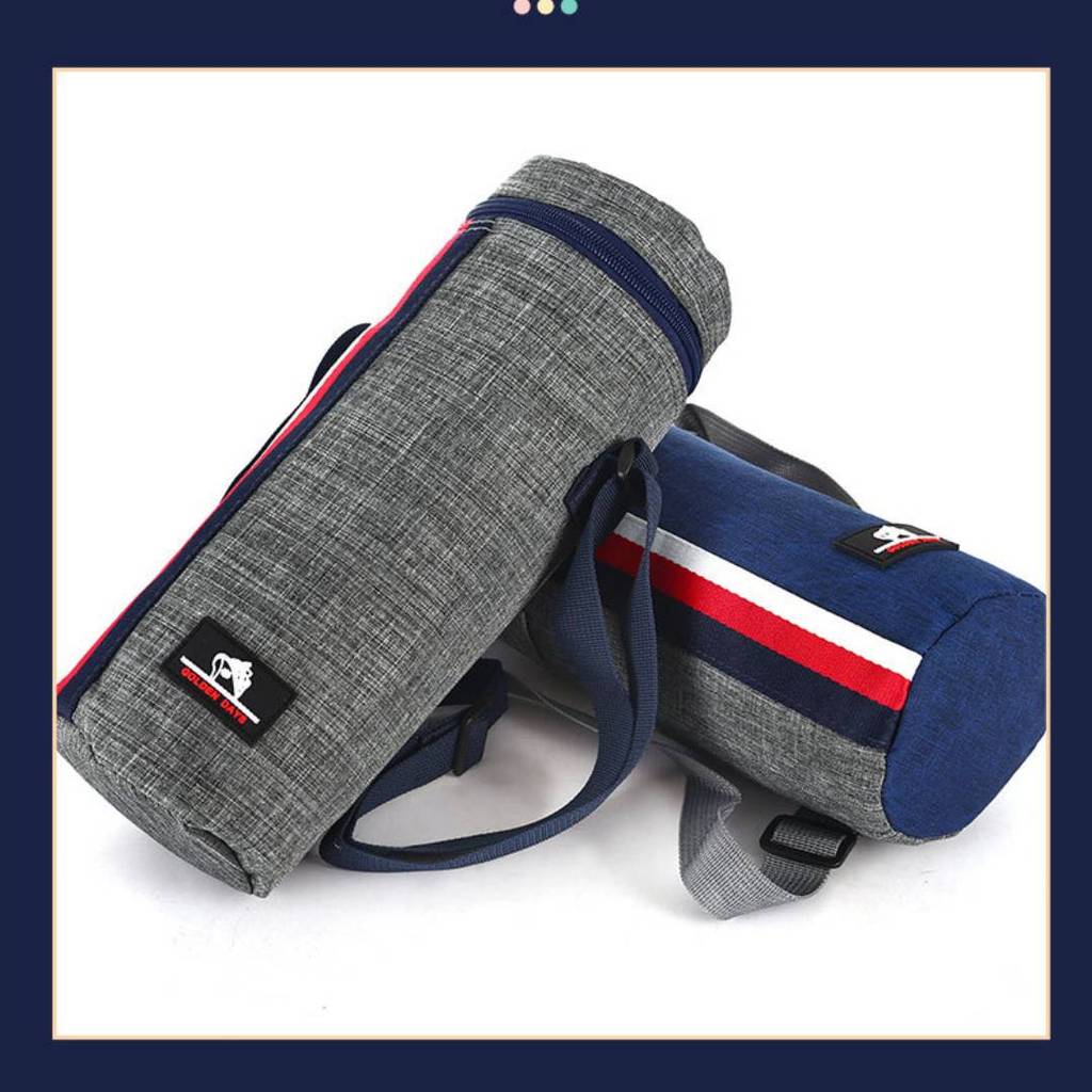 2l Oxford Material Insulated Bottle Sleeve With Shoulder Strap For Outdoor Activities
