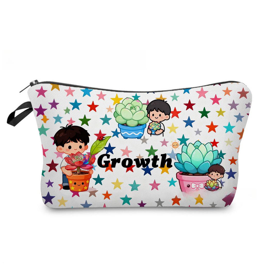 Женская косметичка с принтом кактуса Органайзер для туалетных принадлежностей Дорожный кейс для хранения 6880