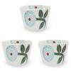 Set of 3 Premium Dahlia Hasami Made In Japan J-kitchens Teacups, Ware,