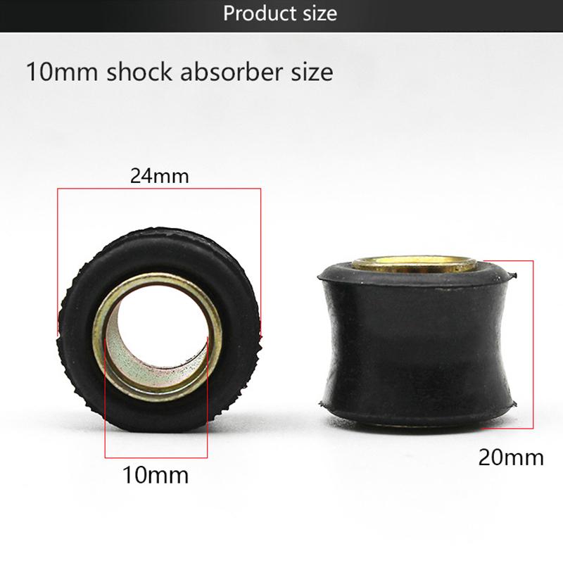1pcs Motorcycle Rear Shock Absorber Rubber Buffer Rubber 10mm 12mm Shock Absorber Bumper Block Sleeve Cushion Rubber Rings