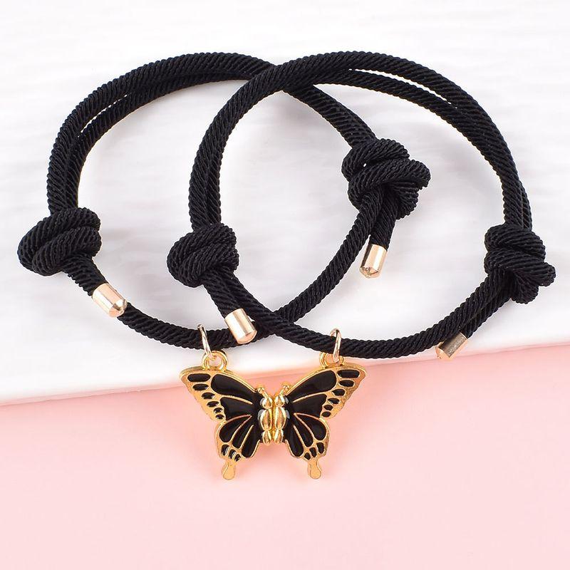 Мультяшный Милый Браслет с Бабочкой для Детей Два Студента Подруги Подарок на День Рождения Магнитный Кулон Один Человек Полунесущий Ремешок