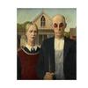 Vintage Portrait Poster American Gothic Art Print Canvas Painting Funny Design Wall Art Abstract Pictures for Gallery Home Decor