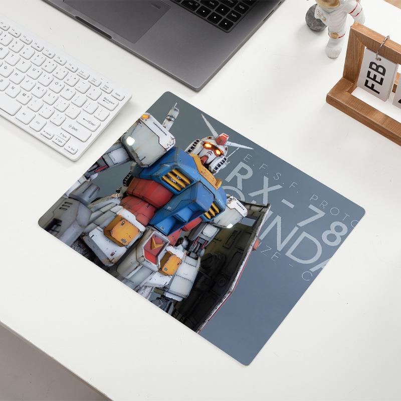 Gundam Anime Mouse Pad: Small Desk Mat with Precision-Locked Edges